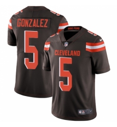Youth Nike Cleveland Browns #5 Zane Gonzalez Brown Team Color Vapor Untouchable Limited Player NFL Jersey