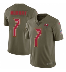 Youth Nike Tampa Bay Buccaneers #7 Patrick Murray Limited Olive 2017 Salute to Service NFL Jersey