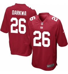 Men's Nike New York Giants #26 Orleans Darkwa Game Red Alternate NFL Jersey