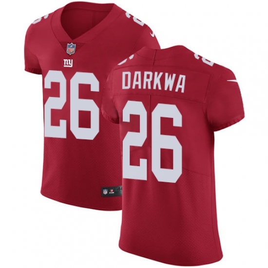 Men's Nike New York Giants #26 Orleans Darkwa Red Alternate Vapor Untouchable Elite Player NFL Jersey Men's Nike New York Giants #26 Orleans Darkwa Red Alternate Vapor Untouchable Elite Player NFL Jersey