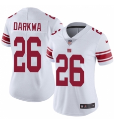 Women's Nike New York Giants #26 Orleans Darkwa White Vapor Untouchable Elite Player NFL Jersey