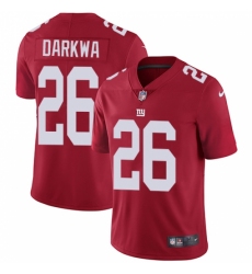 Youth Nike New York Giants #26 Orleans Darkwa Red Alternate Vapor Untouchable Limited Player NFL Jersey