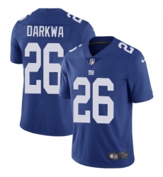 Youth Nike New York Giants #26 Orleans Darkwa Royal Blue Team Color Vapor Untouchable Elite Player NFL Jersey
