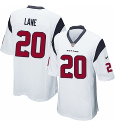 Men's Nike Houston Texans #20 Jeremy Lane Game White NFL Jersey