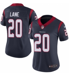 Women's Nike Houston Texans #20 Jeremy Lane Navy Blue Team Color Vapor Untouchable Limited Player NFL Jersey