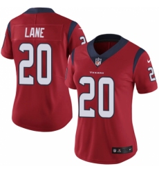 Women's Nike Houston Texans #20 Jeremy Lane Red Alternate Vapor Untouchable Limited Player NFL Jersey