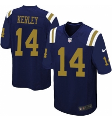 Youth Nike New York Jets #14 Jeremy Kerley Limited Navy Blue Alternate NFL Jersey