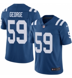 Men's Nike Indianapolis Colts #59 Jeremiah George Royal Blue Team Color Vapor Untouchable Limited Player NFL Jersey