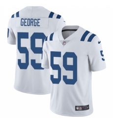 Men's Nike Indianapolis Colts #59 Jeremiah George White Vapor Untouchable Limited Player NFL Jersey