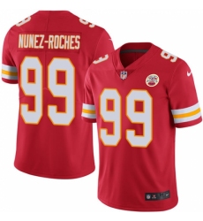 Men's Nike Kansas City Chiefs #99 Rakeem Nunez-Roches Red Team Color Vapor Untouchable Limited Player NFL Jersey
