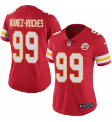 Women's Nike Kansas City Chiefs #99 Rakeem Nunez-Roches Red Team Color Vapor Untouchable Limited Player NFL Jersey