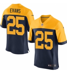 Men's Nike Green Bay Packers #25 Marwin Evans Elite Navy Blue Alternate NFL Jersey
