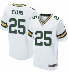 Men's Nike Green Bay Packers #25 Marwin Evans Elite White NFL Jersey
