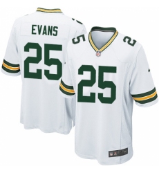 Men's Nike Green Bay Packers #25 Marwin Evans Game White NFL Jersey