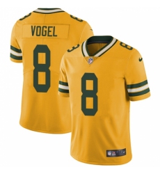 Men's Nike Green Bay Packers #8 Justin Vogel Elite Gold Rush Vapor Untouchable NFL Jersey