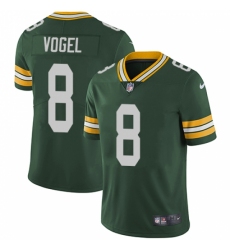 Men's Nike Green Bay Packers #8 Justin Vogel Green Team Color Vapor Untouchable Limited Player NFL Jersey