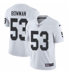Men's Nike Oakland Raiders #53 NaVorro Bowman White Vapor Untouchable Limited Player NFL Jersey