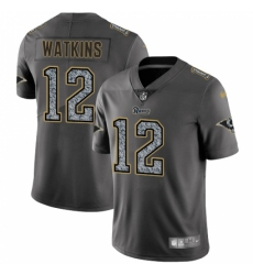 Men's Nike Los Angeles Rams #12 Sammy Watkins Gray Static Vapor Untouchable Limited NFL Jersey