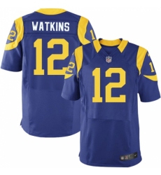 Men's Nike Los Angeles Rams #12 Sammy Watkins Royal Blue Alternate Vapor Untouchable Elite Player NFL Jersey