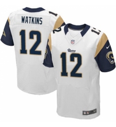 Men's Nike Los Angeles Rams #12 Sammy Watkins White Vapor Untouchable Elite Player NFL Jersey