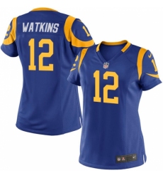Women's Nike Los Angeles Rams #12 Sammy Watkins Game Royal Blue Alternate NFL Jersey
