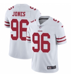 Men's Nike San Francisco 49ers #96 Datone Jones White Vapor Untouchable Limited Player NFL Jersey