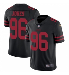 Youth Nike San Francisco 49ers #96 Datone Jones Black Vapor Untouchable Elite Player NFL Jersey