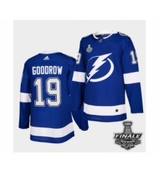 Men's Adidas Lightning #19 Barclay Goodrow Blue Home Authentic 2021 Stanley Cup Jersey