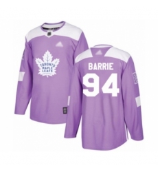 Men's Toronto Maple Leafs #94 Tyson Barrie Authentic Purple Fights Cancer Practice Hockey Jersey