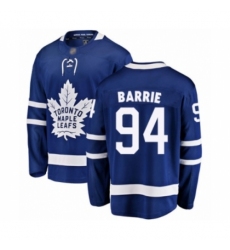 Men's Toronto Maple Leafs #94 Tyson Barrie Authentic Royal Blue Home Fanatics Branded Breakaway Hockey Jersey