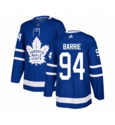 Men's Toronto Maple Leafs #94 Tyson Barrie Authentic Royal Blue Home Hockey Jersey