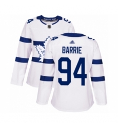 Women's Toronto Maple Leafs #94 Tyson Barrie Authentic White 2018 Stadium Series Hockey Jersey