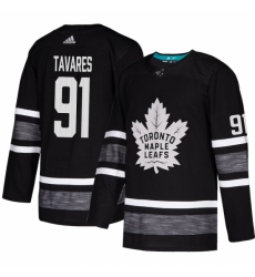 Men's Adidas Toronto Maple Leafs #91 John Tavares Black 2019 All-Star Game Parley Authentic Stitched NHL Jersey