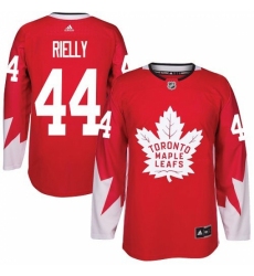 Men's Adidas Toronto Maple Leafs #44 Morgan Rielly Authentic Red Alternate NHL Jersey