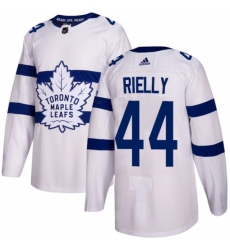 Men's Adidas Toronto Maple Leafs #44 Morgan Rielly Authentic White 2018 Stadium Series NHL Jersey