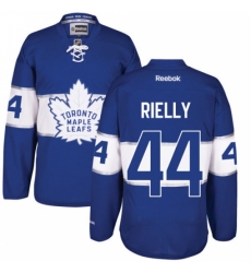 Men's Reebok Toronto Maple Leafs #44 Morgan Rielly Authentic Royal Blue 2017 Centennial Classic NHL Jersey