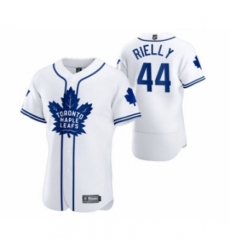 Men's Toronto Maple Leafs #44 Morgan Rielly 2020 Hockey x Baseball Crossover Edition Jersey White