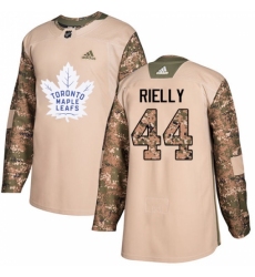 Youth Adidas Toronto Maple Leafs #44 Morgan Rielly Authentic Camo Veterans Day Practice NHL Jersey