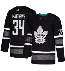 Men's Adidas Toronto Maple Leafs #34 Auston Matthews Black 2019 All-Star Game Parley Authentic Stitched NHL Jersey