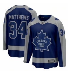 Men's Toronto Maple Leafs #34 Auston Matthews Fanatics Branded Royal 2020-21 Special Edition Breakaway Player Jersey