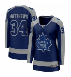 Women's Toronto Maple Leafs #34 Auston Matthews Fanatics Branded Royal 2020-21 Special Edition Breakaway Player Jersey