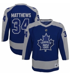 Youth Toronto Maple Leafs #34 Auston Matthews Blue 2020-21 Special Edition Replica Player Jersey