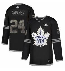 Men's Adidas Toronto Maple Leafs #24 Kasperi Kapanen Black Authentic Classic Stitched NHL Jersey
