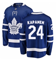 Youth Toronto Maple Leafs #24 Kasperi Kapanen Fanatics Branded Royal Blue Home Breakaway NHL Jersey