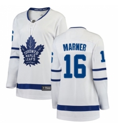 Women's Toronto Maple Leafs #16 Mitchell Marner Authentic White Away Fanatics Branded Breakaway NHL Jersey