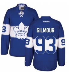 Men's Reebok Toronto Maple Leafs #93 Doug Gilmour Premier Royal Blue 2017 Centennial Classic NHL Jersey