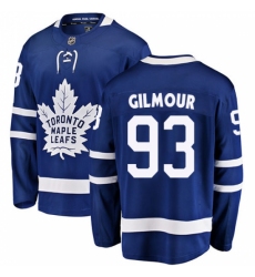 Men's Toronto Maple Leafs #93 Doug Gilmour Fanatics Branded Royal Blue Home Breakaway NHL Jersey