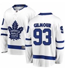 Youth Toronto Maple Leafs #93 Doug Gilmour Fanatics Branded White Away Breakaway NHL Jersey