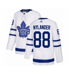 Men's Toronto Maple Leafs #88 William Nylander Authentic White Away Hockey Jersey