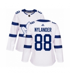 Women's Toronto Maple Leafs #88 William Nylander Authentic White 2018 Stadium Series Hockey Jersey